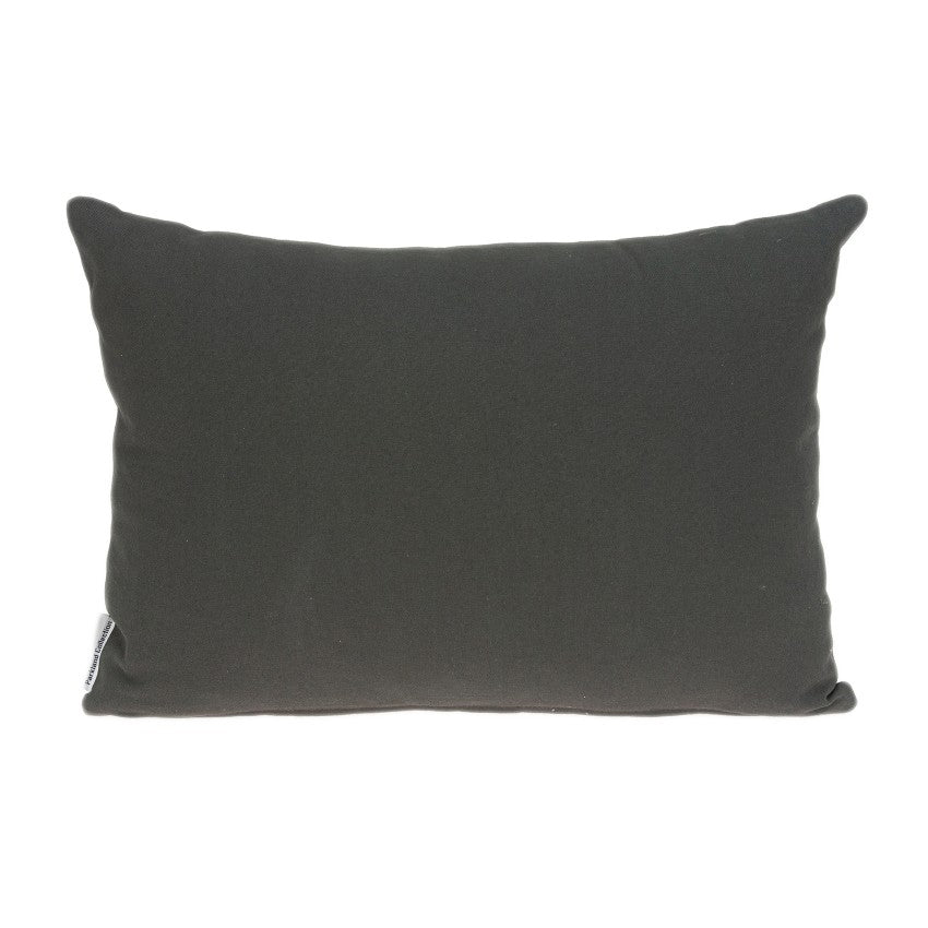 20" x 6" x 14" Traditional Gray Pillow Cover With Down Insert