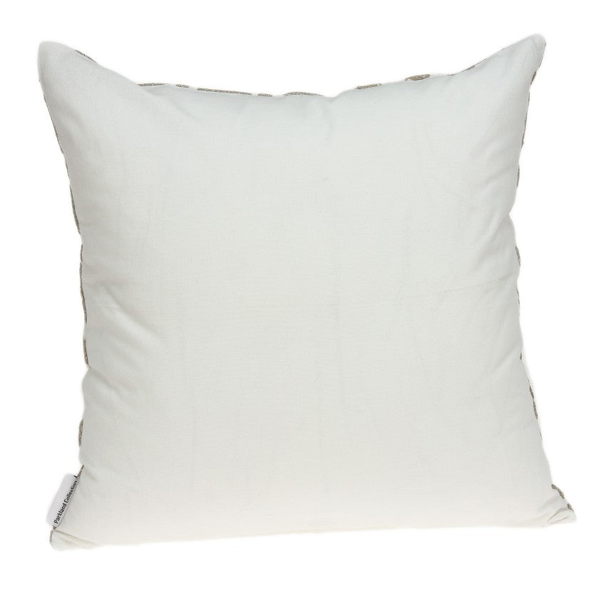 20" x 7" x 20" Bling Ivory Pillow Cover With Down Insert