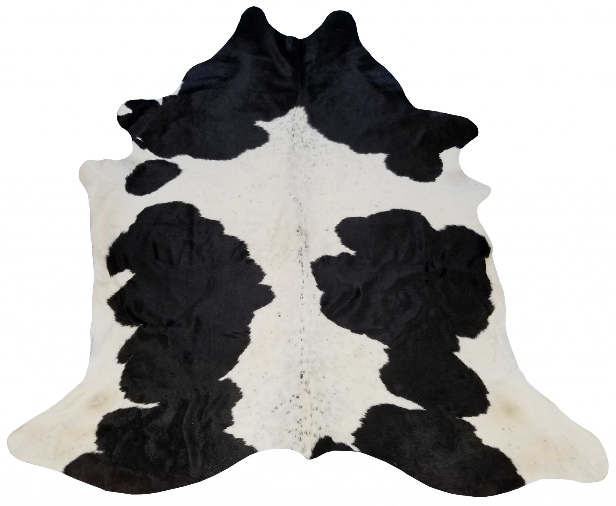 5.5 Ft  Holstein Brindled Cowhide Rug