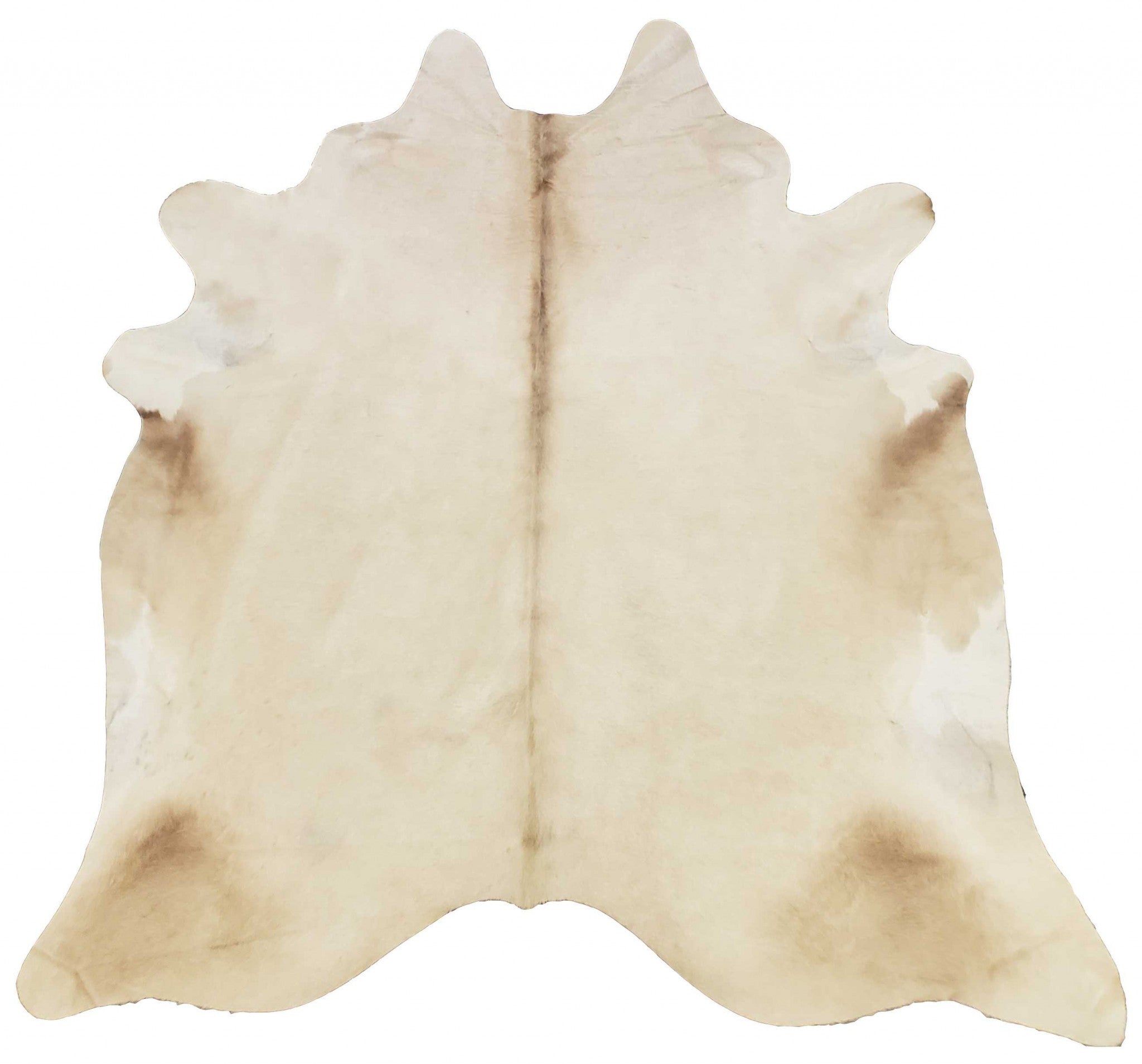 5.5 Ft  Champagne Brindled Cowhide Rug