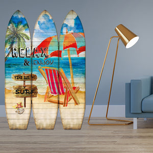 47"x1"x71" Multicolor Surfboard Screen