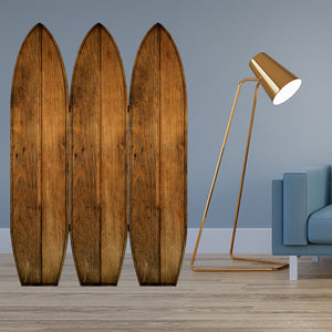 47" x 1" x 71" Brown Wood Coastal Surfboard  Screen