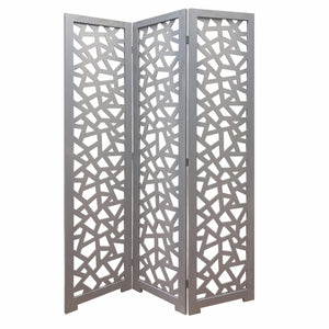 67" x 1.5" x 50" Gray Wood  Screen