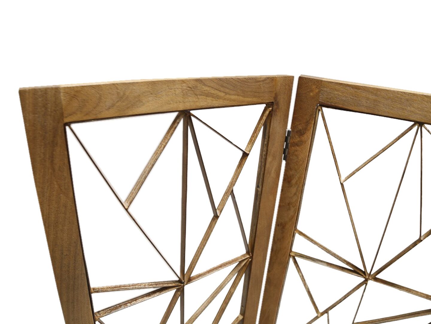 63" x 1.5" x 72" Brown, Wood And Metal, Incline - Screen