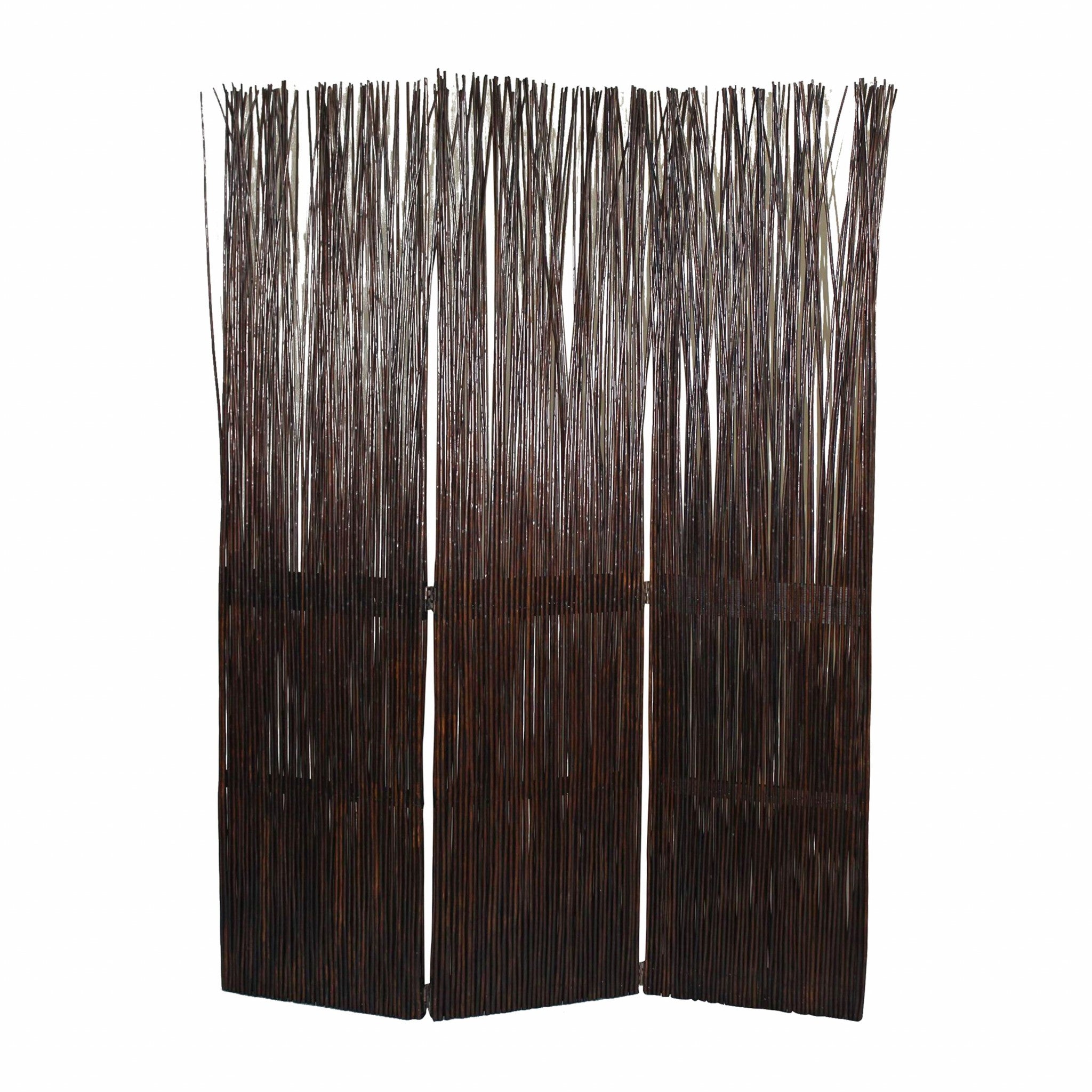 47" x 1.5" x 67" Brown Willow Branch  Screen