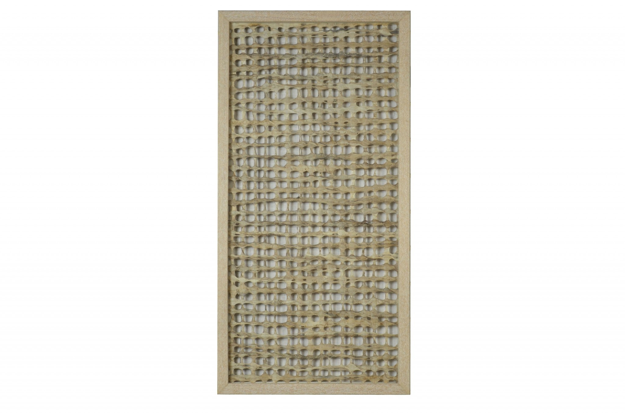 10" x 2" x 32" Natural Brown, Wood And Glass - Shadow Box