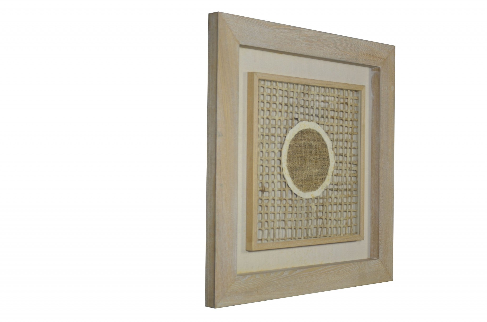 11" x 2" x 39" Natural Brown, Wood And Glass - Shadow Box