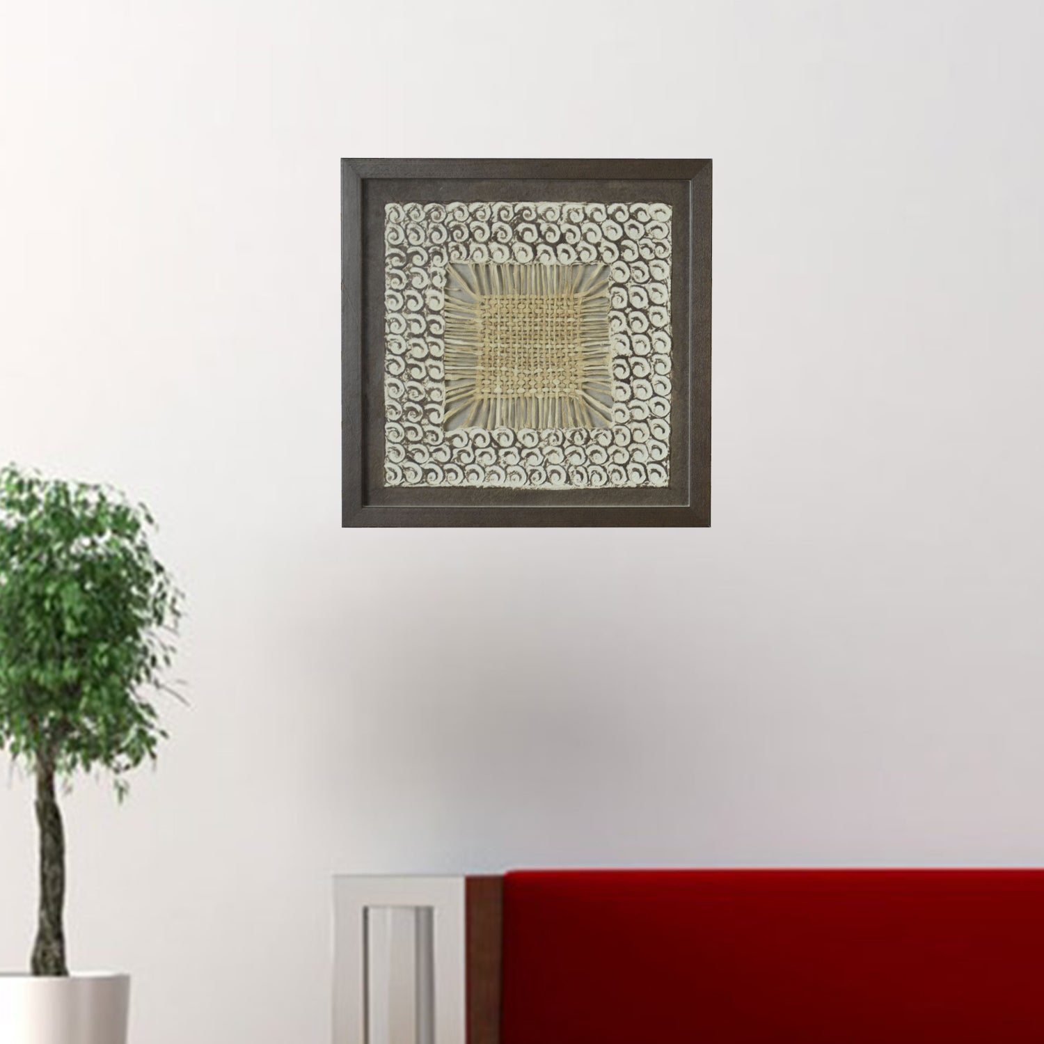 5" x 1" x 16" Classic Brown, Wood And Glass - Shadow Box