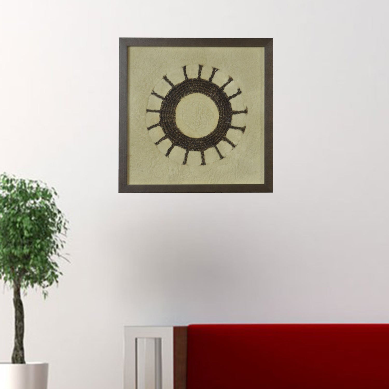 5" x 16" Brown, Wood And Glass - Shadow Box