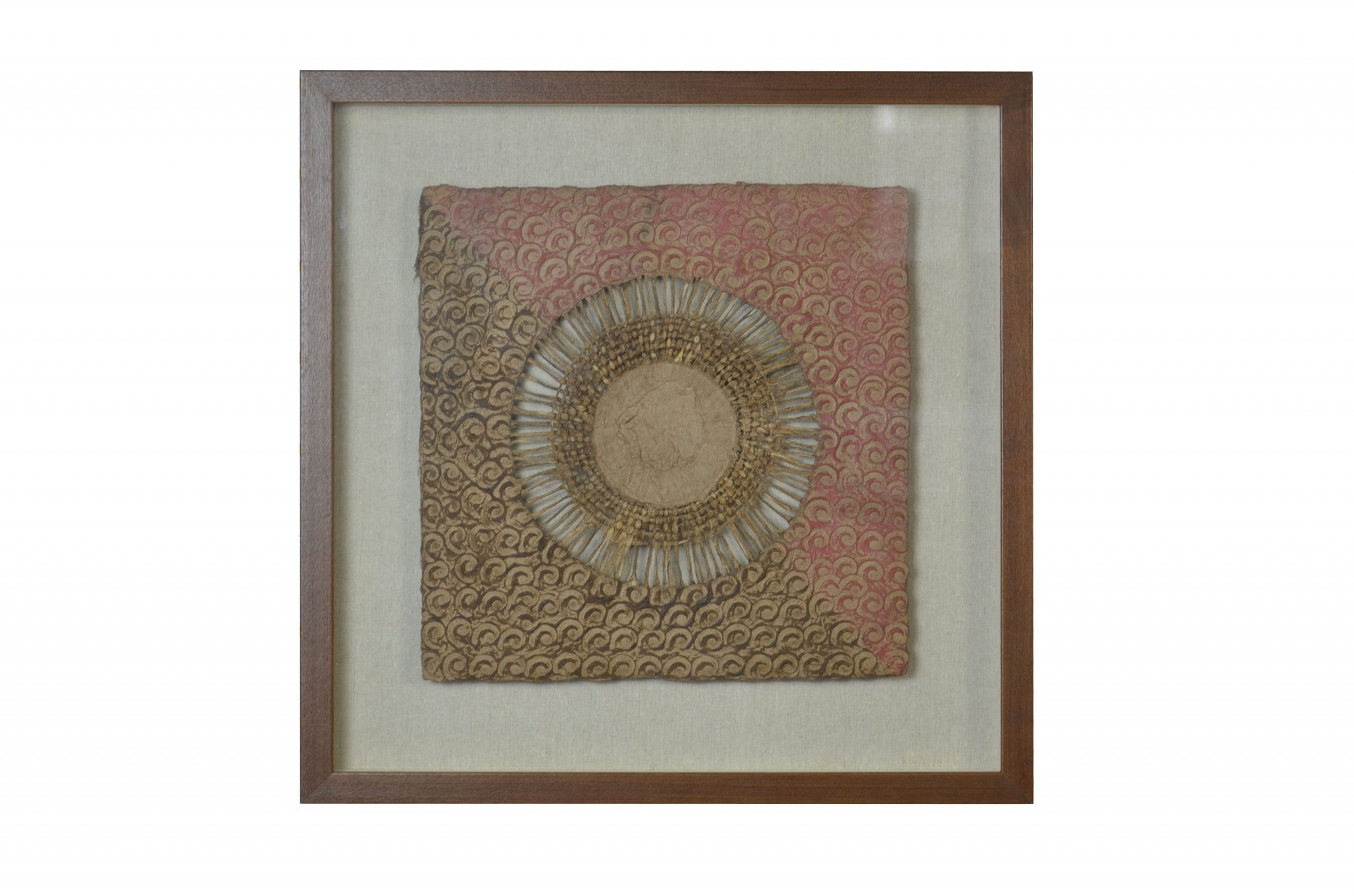 11" x 2" x 24" Cool Brown, Wood And Glass - Shadow Box