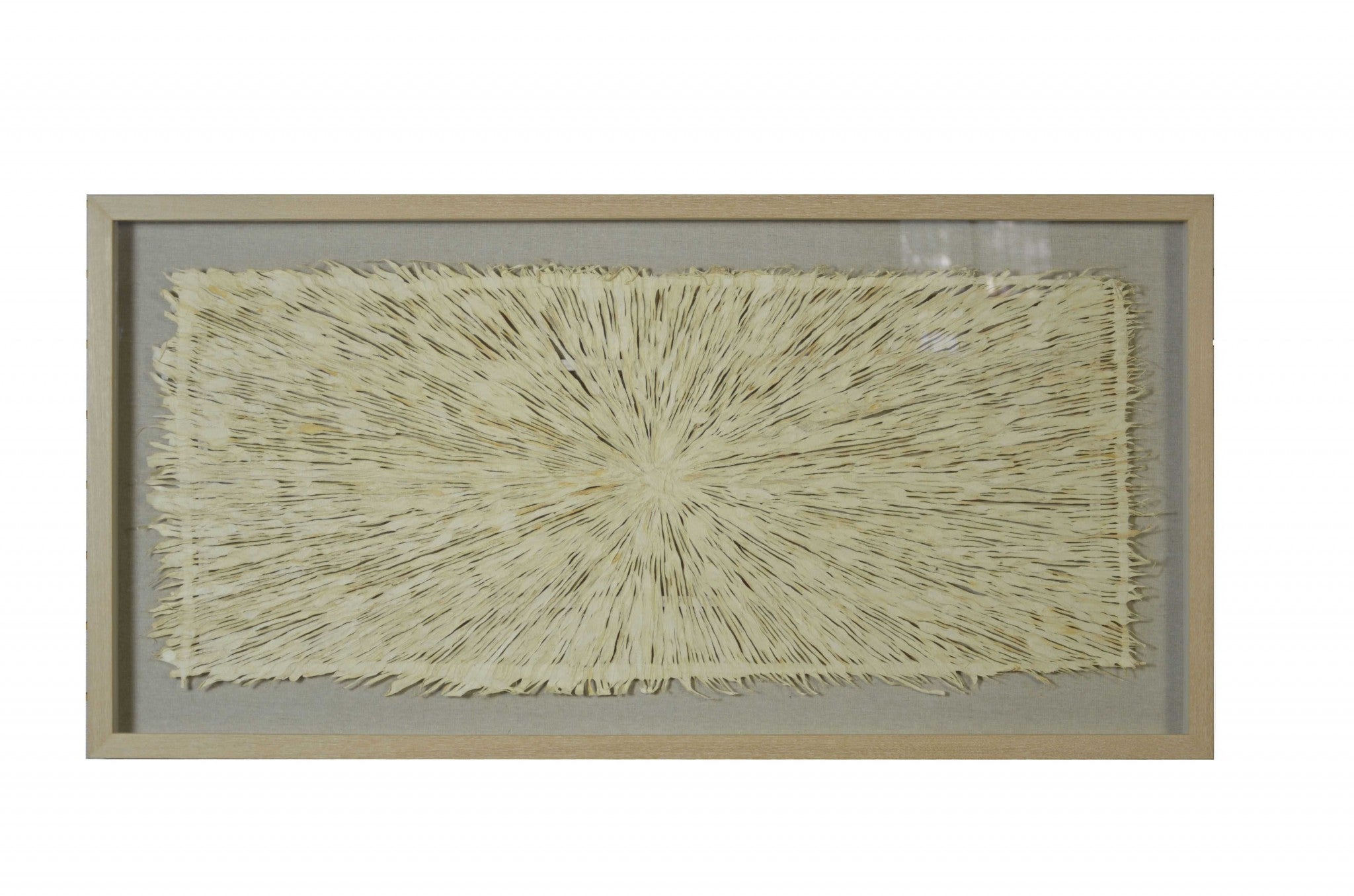 9" x 2" x 24" Natural Brown, Wood And Glass - Shadow Box