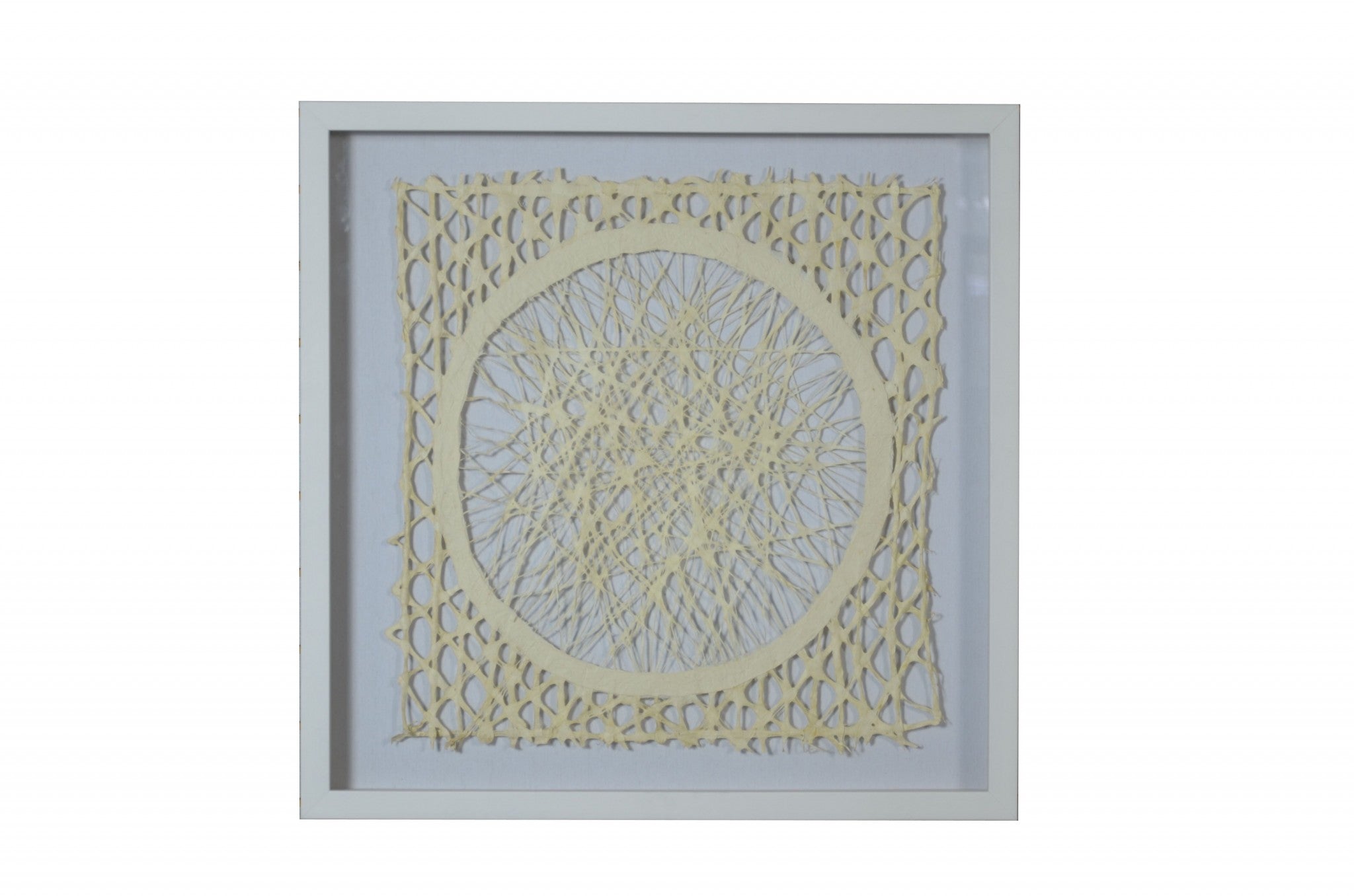 White and Natural Paper Cutout Shadow Box