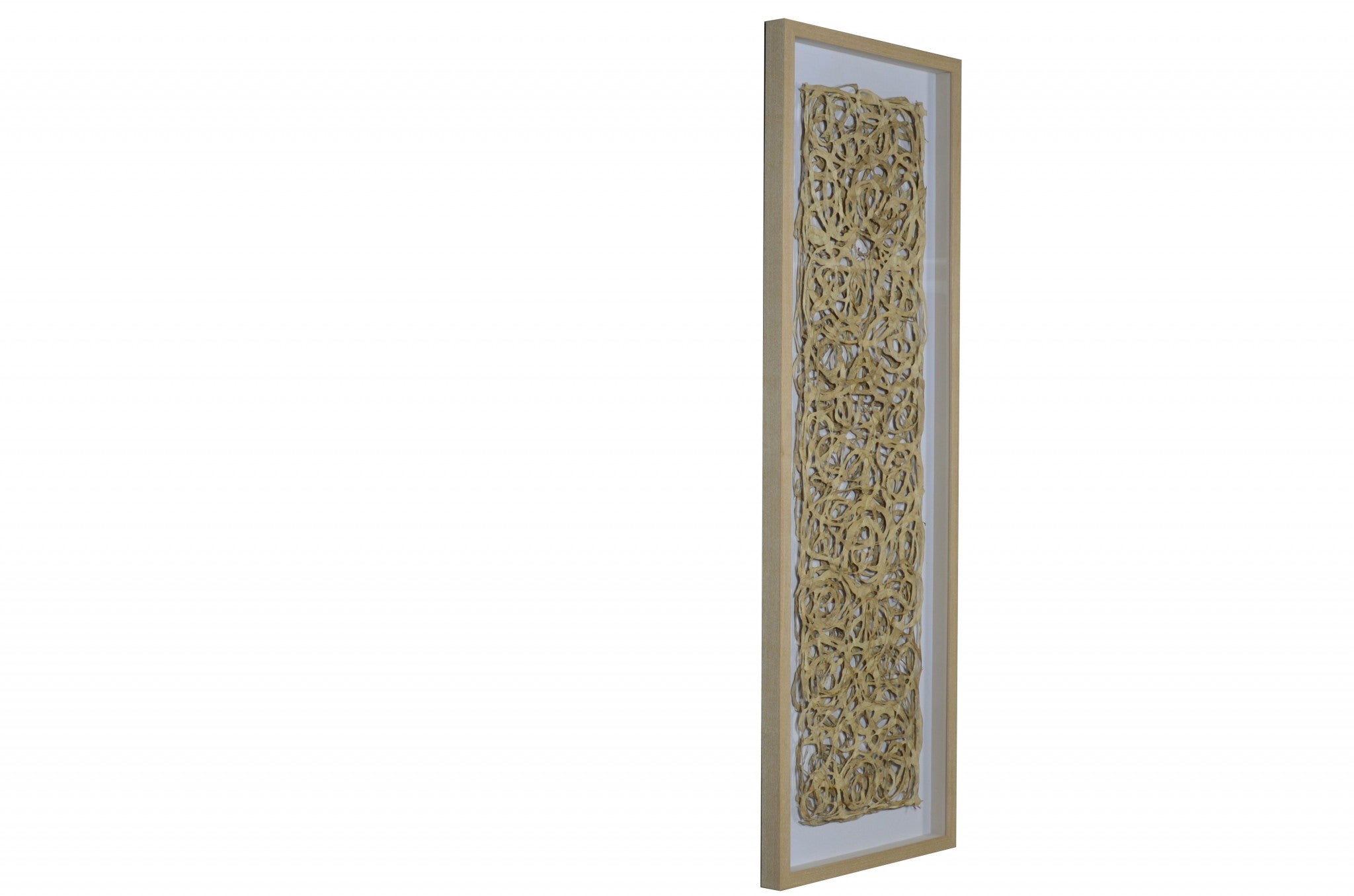 20" x 2" x 20" Natural Brown, Wood And Glass - Shadow Box