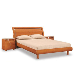 67'' X 91''  X 41'' Modern Queen Cherry High Gloss Bed