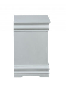 16" X 22" X 24" Platinum Wood Nightstand