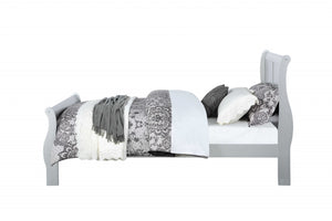 56" X 85" X 47" Platinum Wood Full Bed