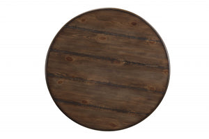 31" X 31" X 41" Walnut Sandy Black Metal Wood 3Pc Pk Bar Set