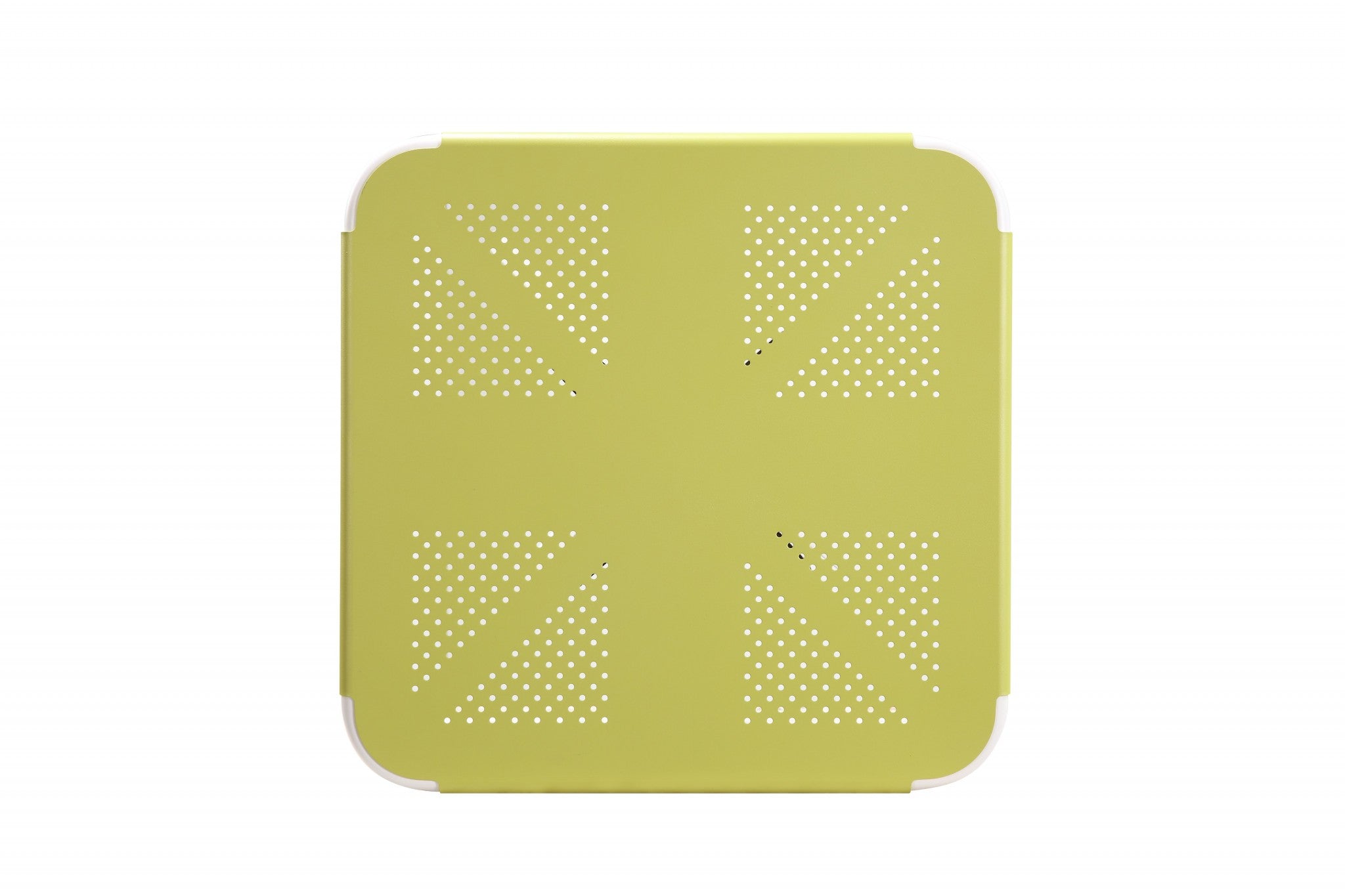 24" X 24" X 30" Yellow White Metal Folding Table