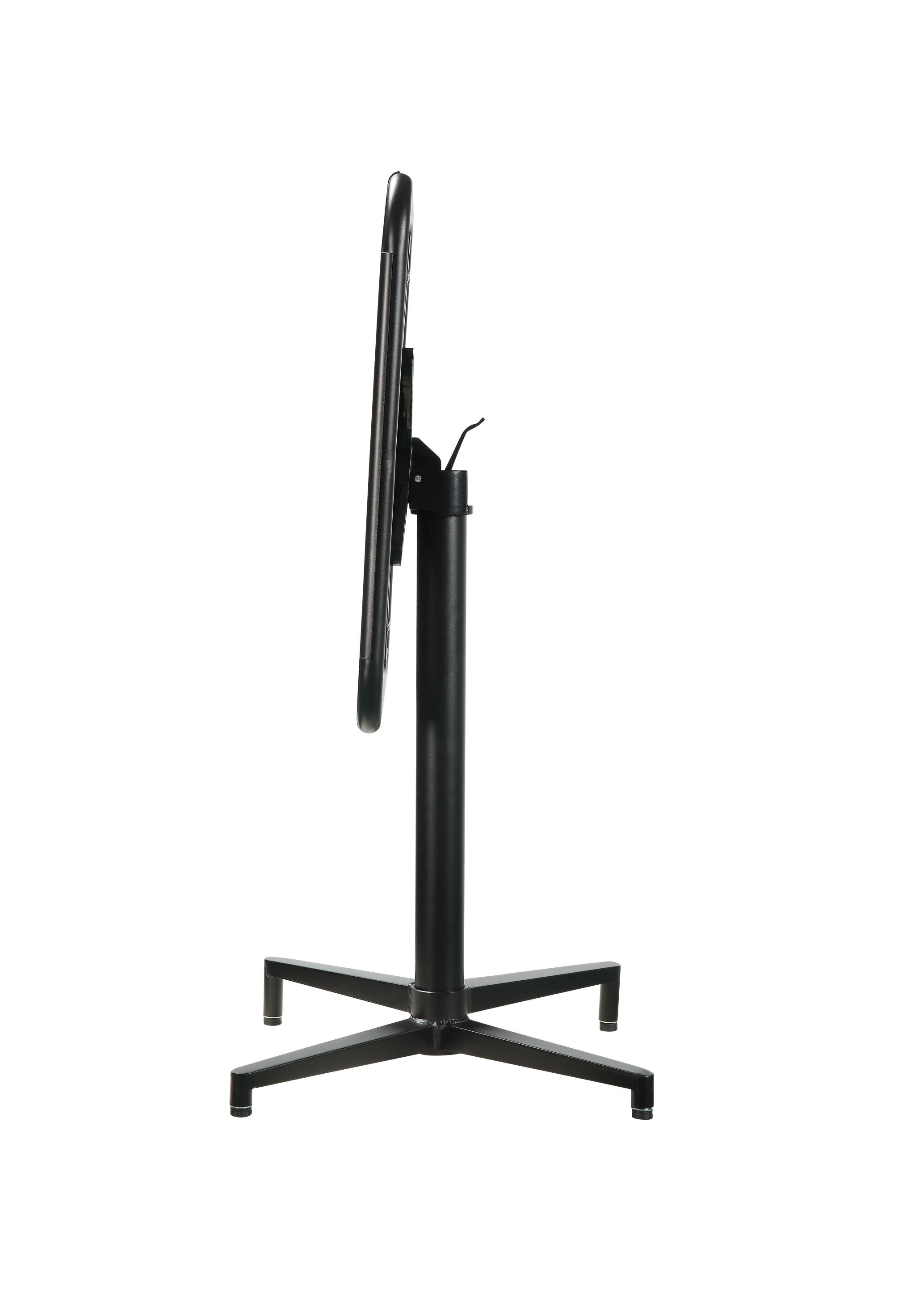 24" X 24" X 30" Black Metal Folding Table