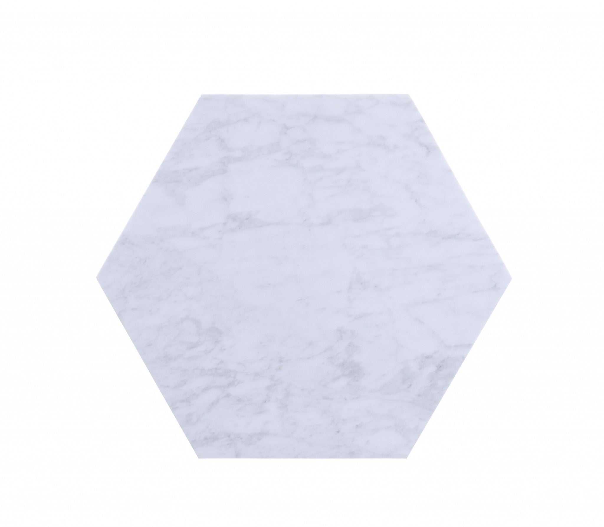 16" X 18" X 20" Silver Marble Wood 2Pc Pk End Table