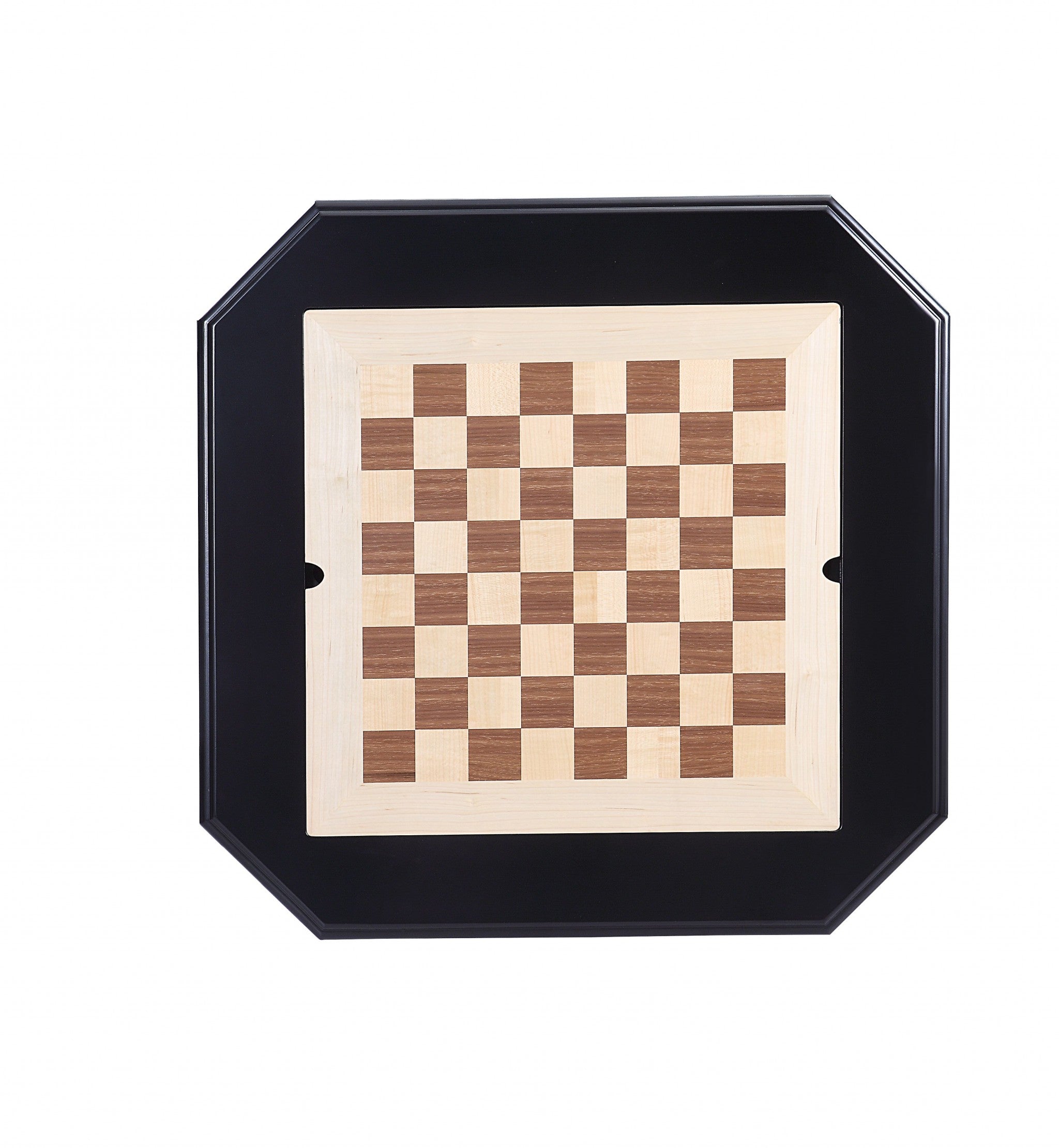 28" X 28" X 30" Black Wood Poly-Resin Game Table