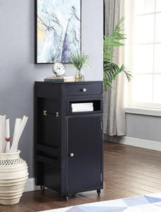 20" X 48" X 30" Black Wood Veneer Desk (Convertible)