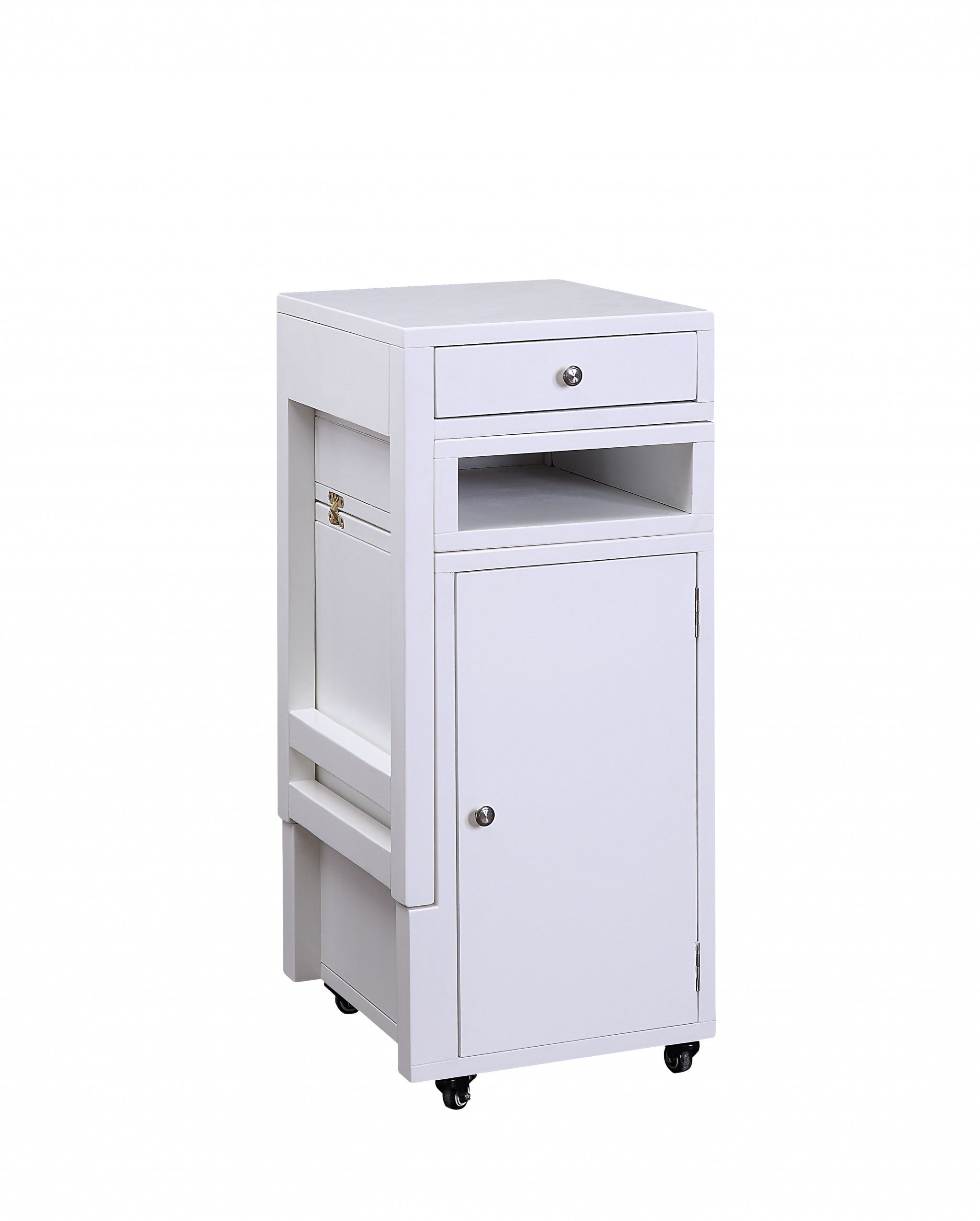 20" X 48" X 30" White Wood Veneer Desk (Convertible)