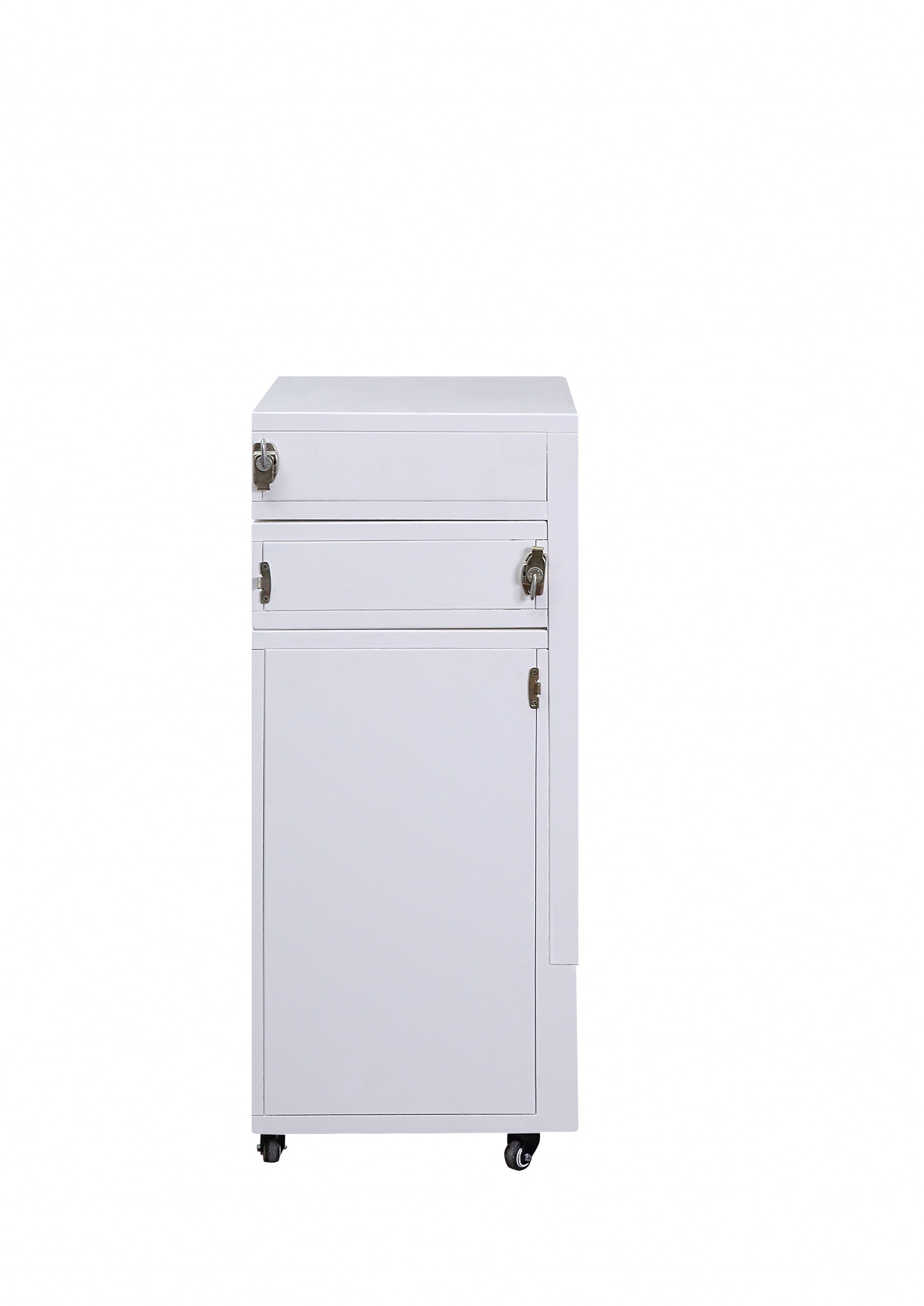 20" X 48" X 30" White Wood Veneer Desk (Convertible)
