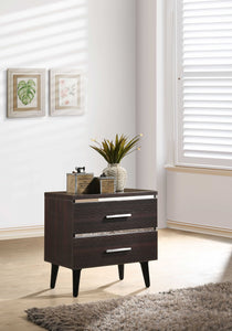 15" X 22" X 23" Cherry (High Gloss) Wood Veneer (Paper) Nightstand