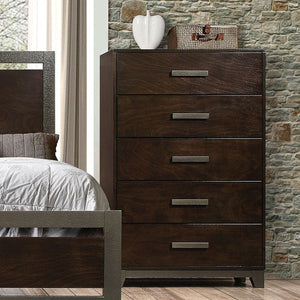 16" X 33" X 52" Walnut Wood Chest