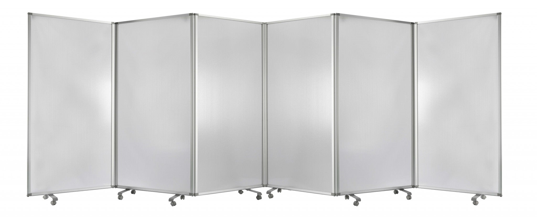 106" x 1" x 71" White, Metal and PVC Resilient - Screen