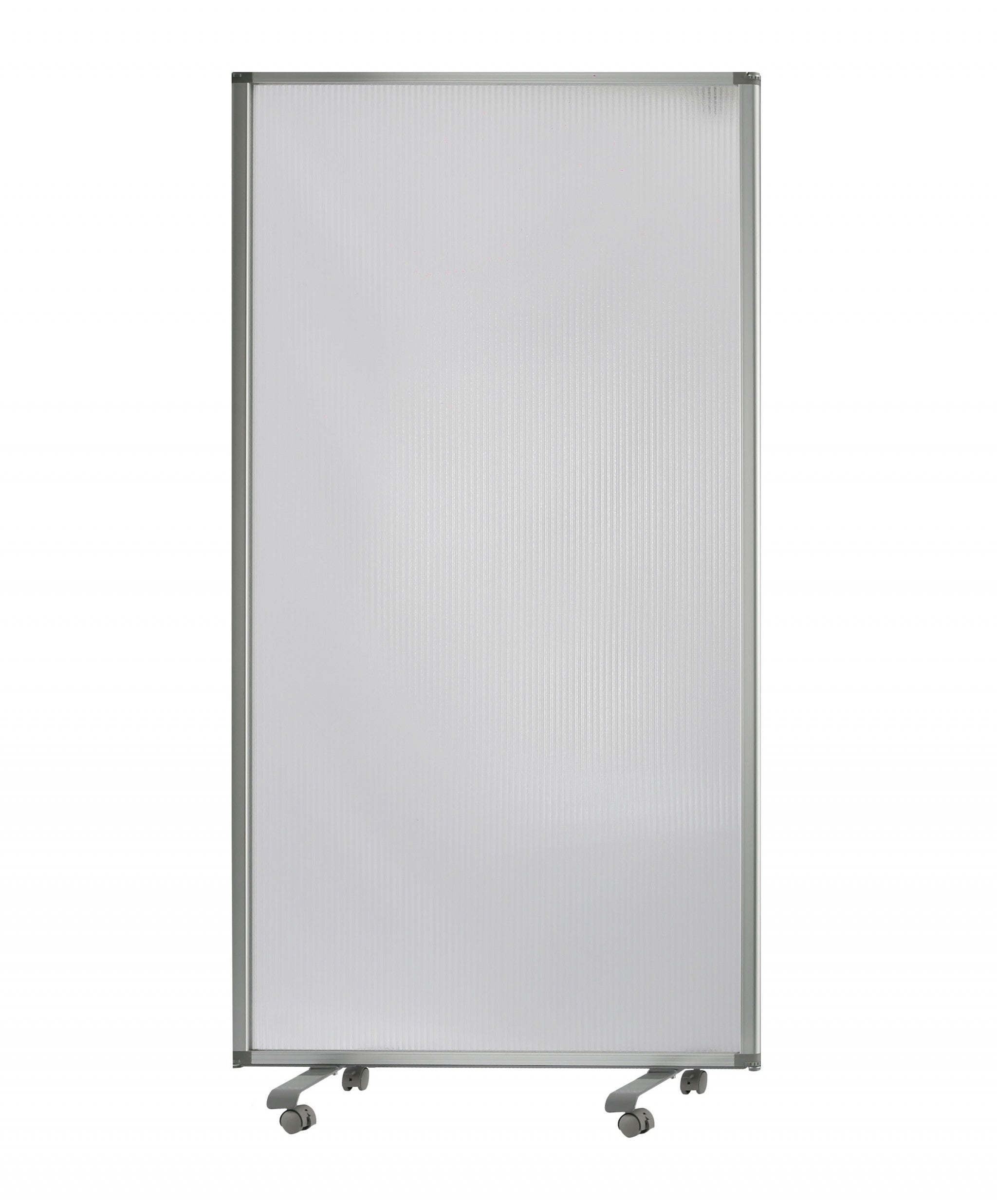 106" x 1" x 71" White, Metal and PVC Resilient - Screen