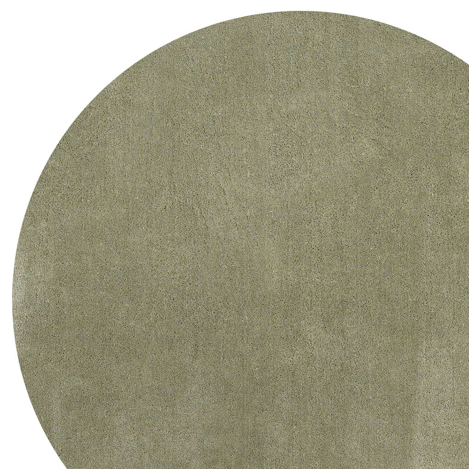 8' Round  Polyester Sage Area Rug
