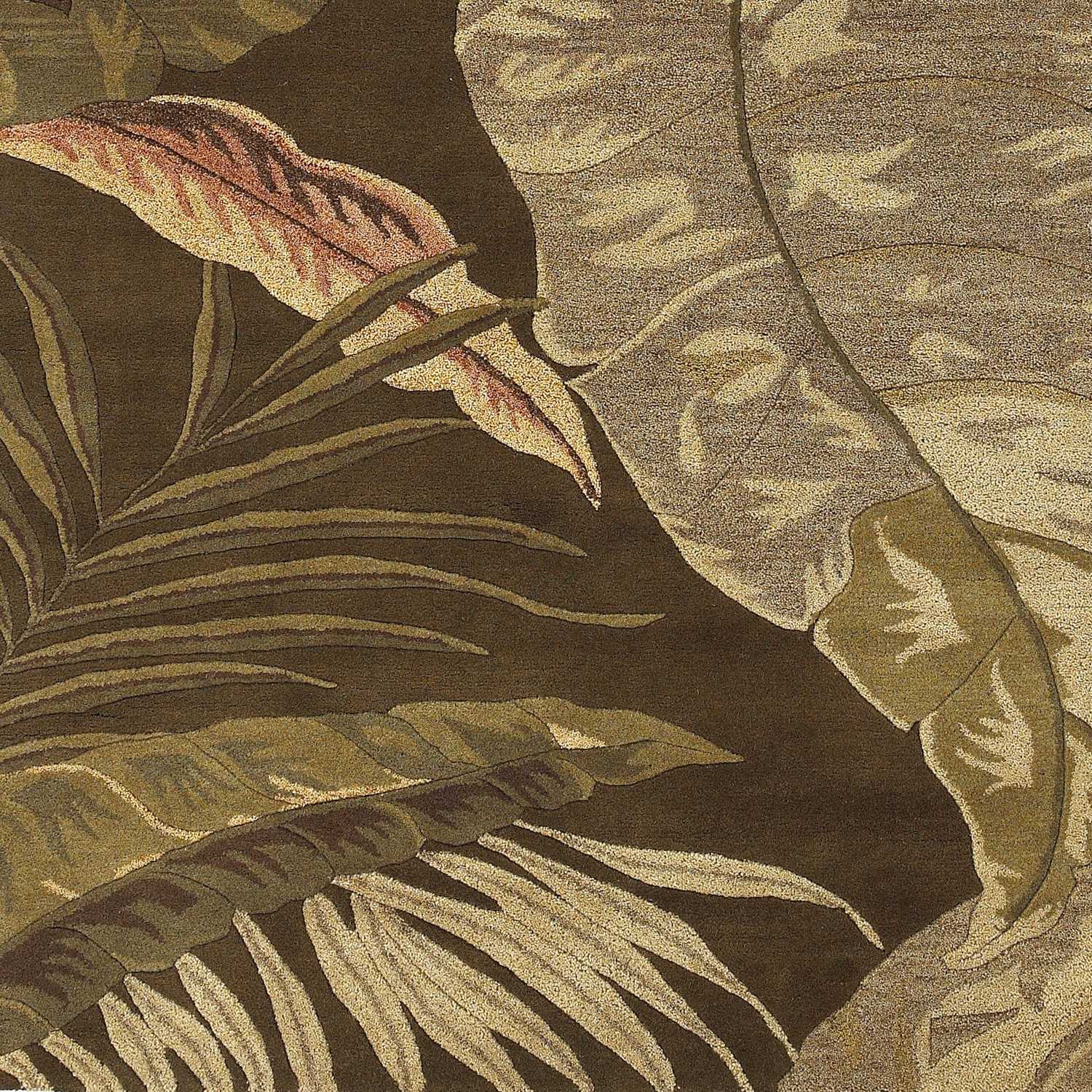 5' x 8'  Wool Mocha Area Rug