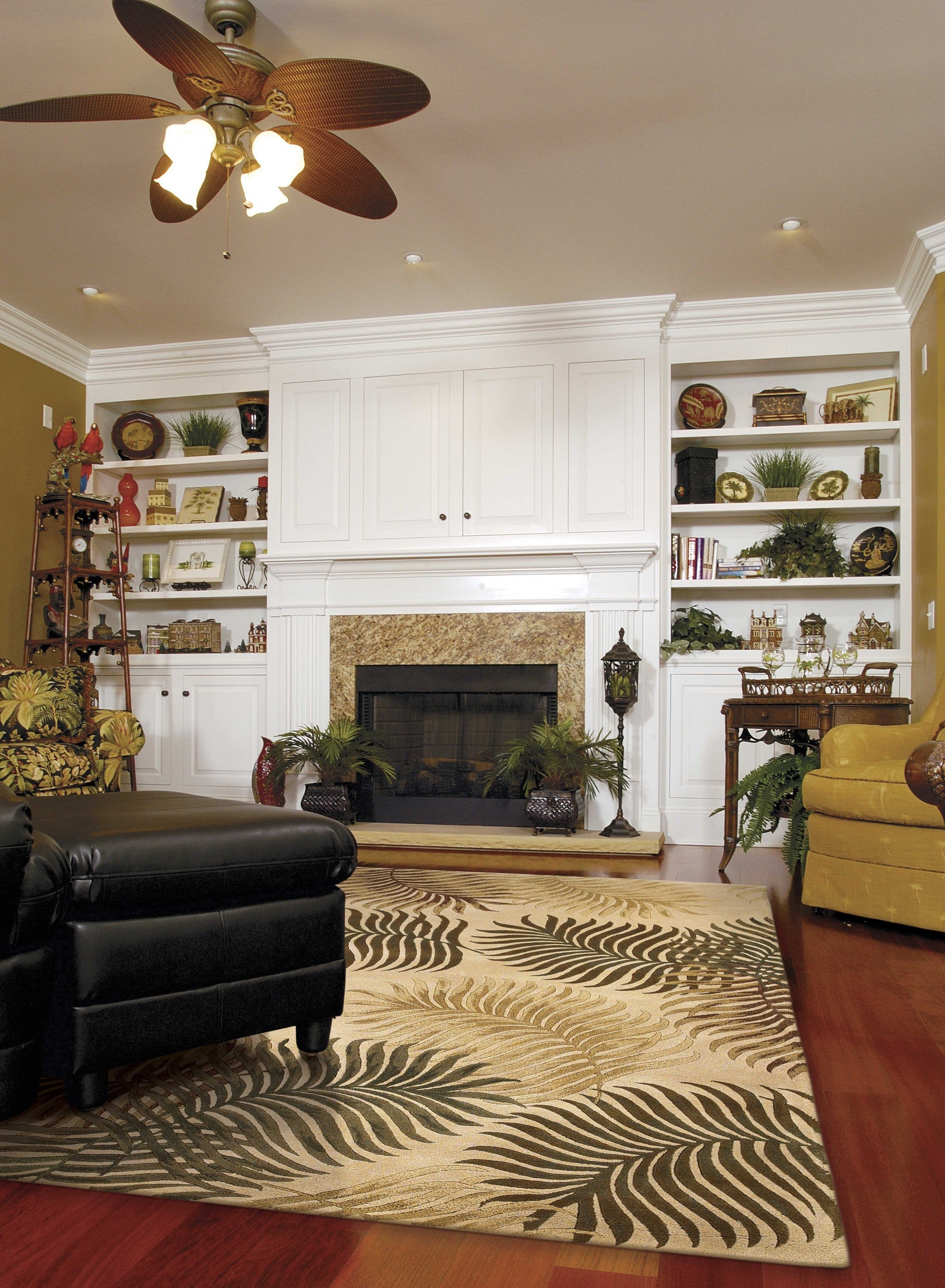 5' x 8'  Wool Natural Area Rug