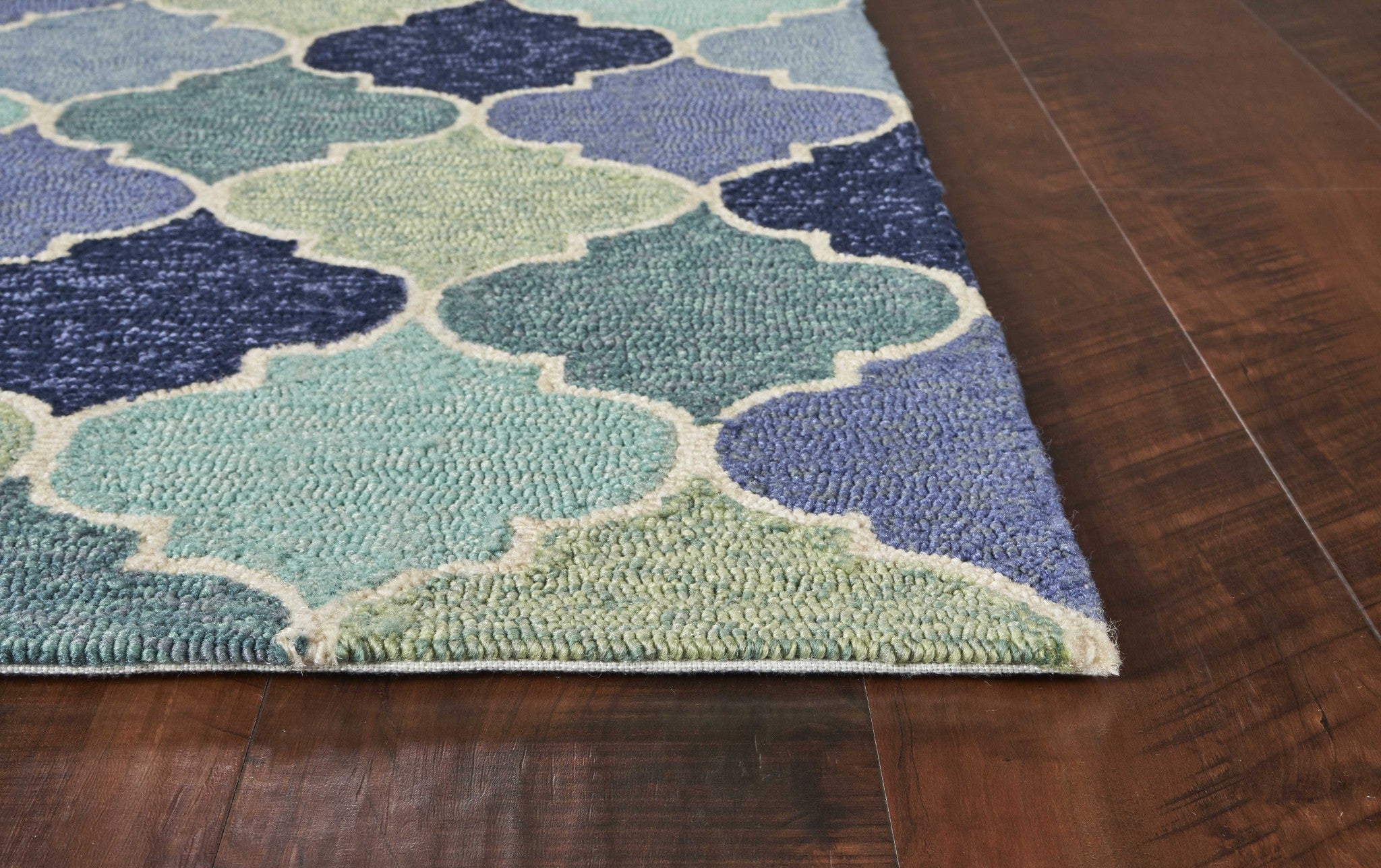 7' x 9'  UV treated Polypropylene Blue Area Rug