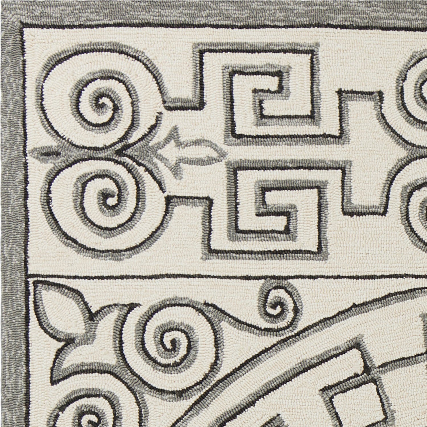 7' x 9'  UV treated Polypropylene Ivory or Grey Area Rug