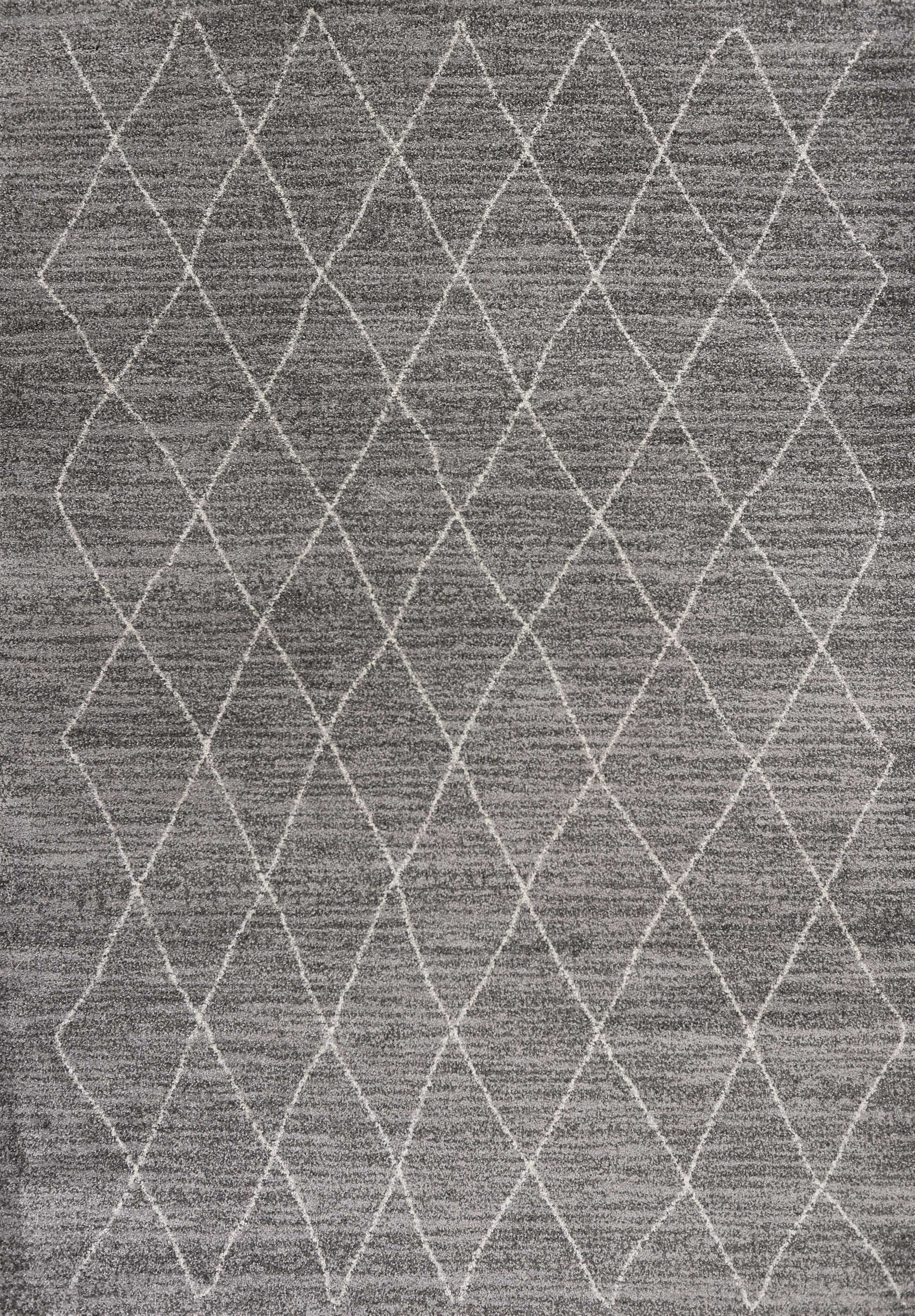 7 x 10  Polypropylene Grey Area Rug