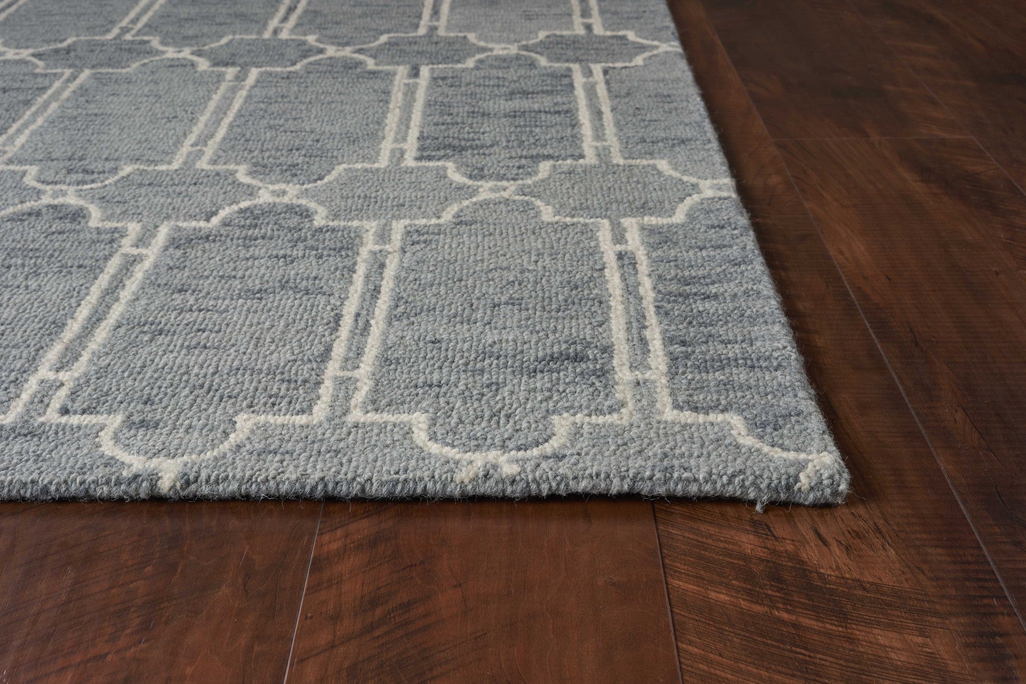 8' x 10'  Wool Blue Area Rug