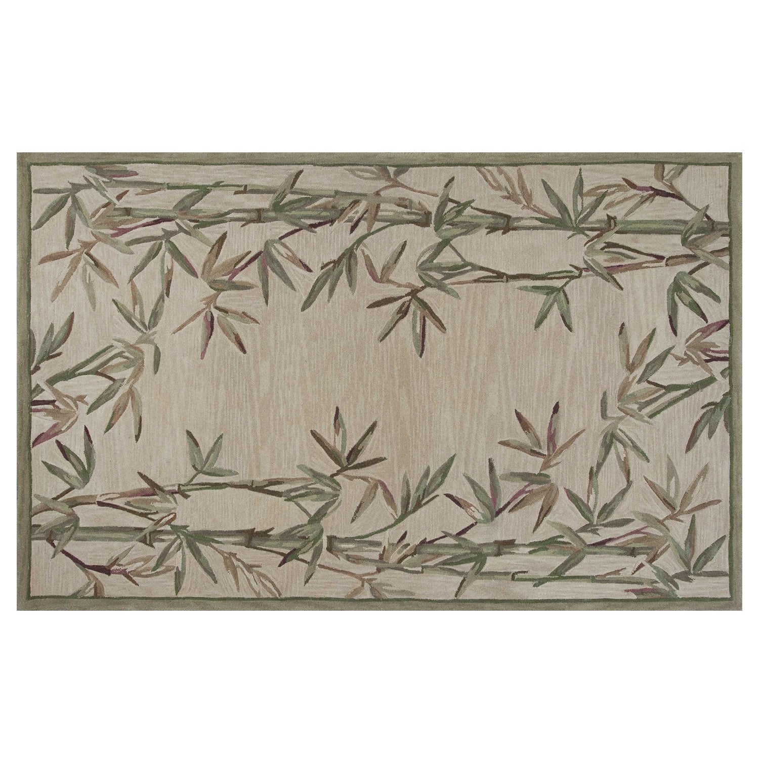 5' x 8'  Wool Ivory  Area Rug