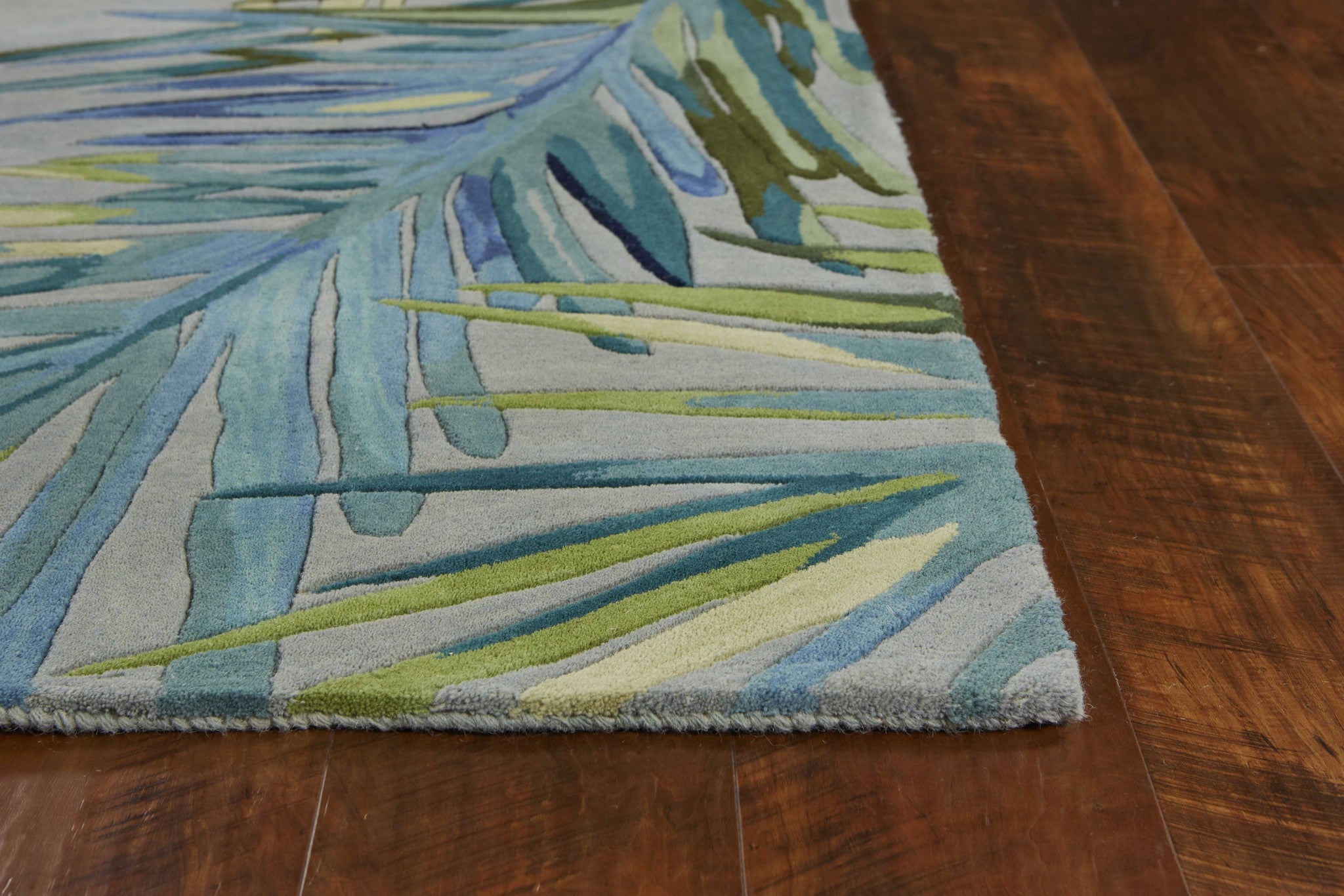5' x 8'  Wool Grey or  Blue Area Rug