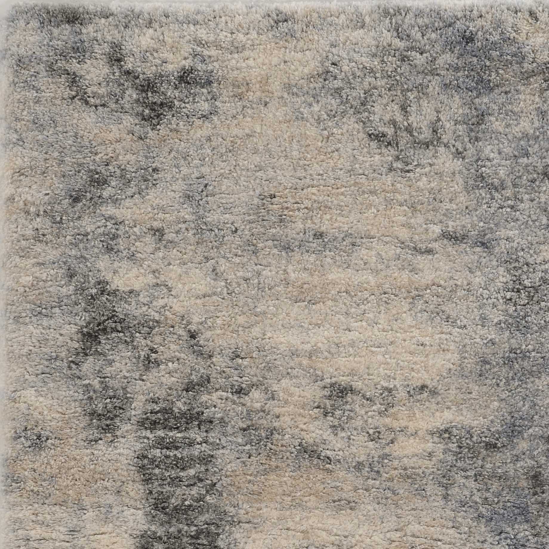 8' x 13'  Modern Gray Blue Abstract Area Rug