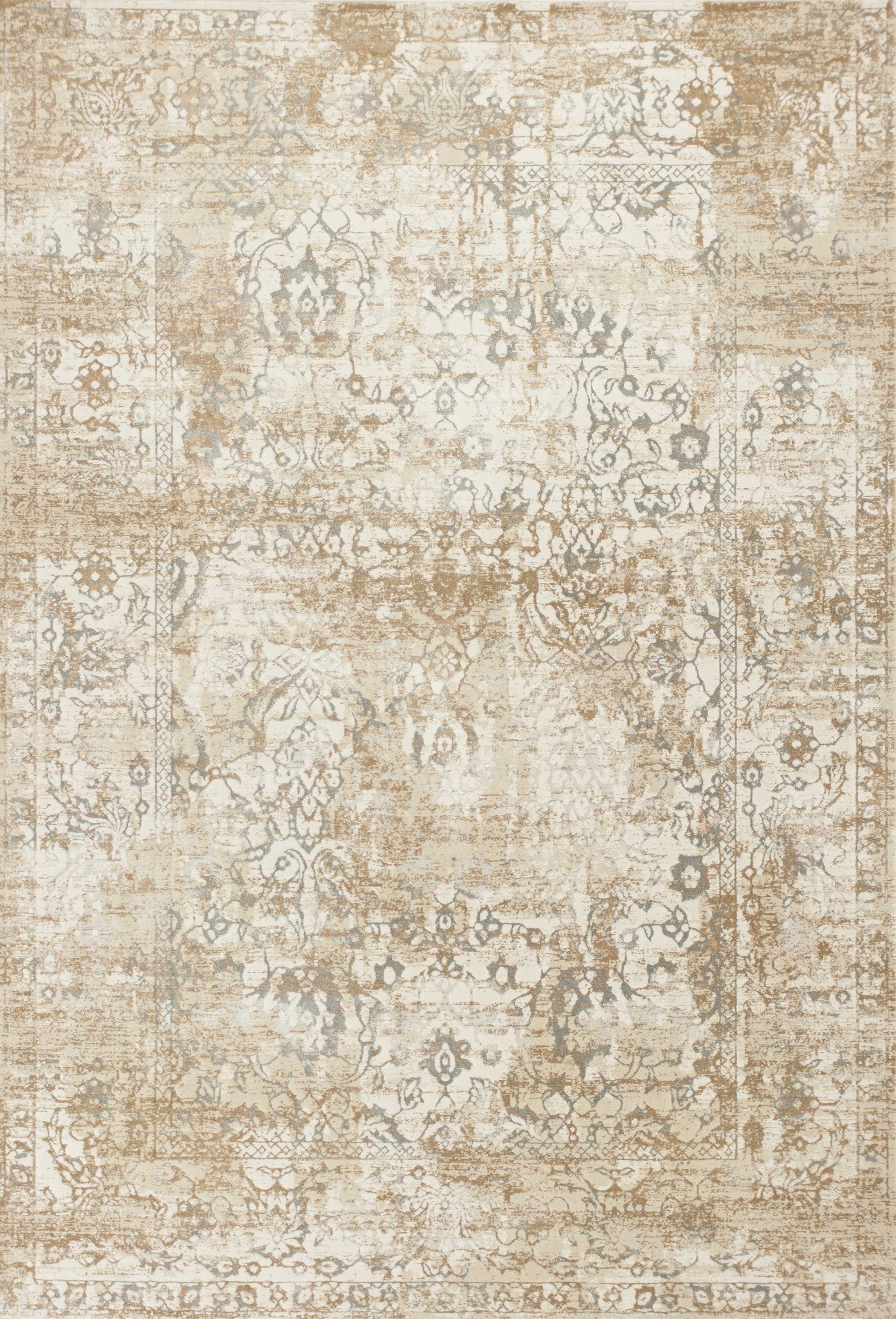 7' x 11'  Polypropylene Beige Area Rug