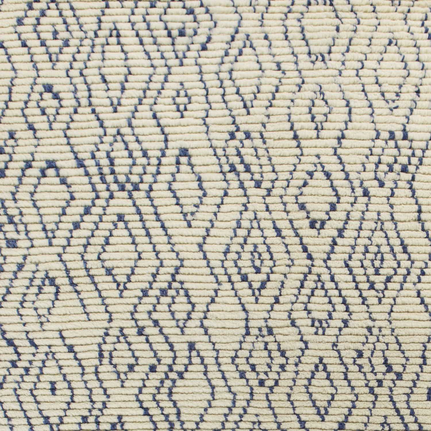 5' x 8'  Wool Ivory or Blue Area Rug