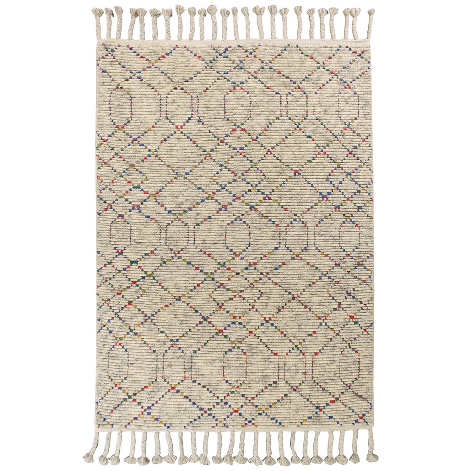 5' x 8'  Wool Natural Area Rug