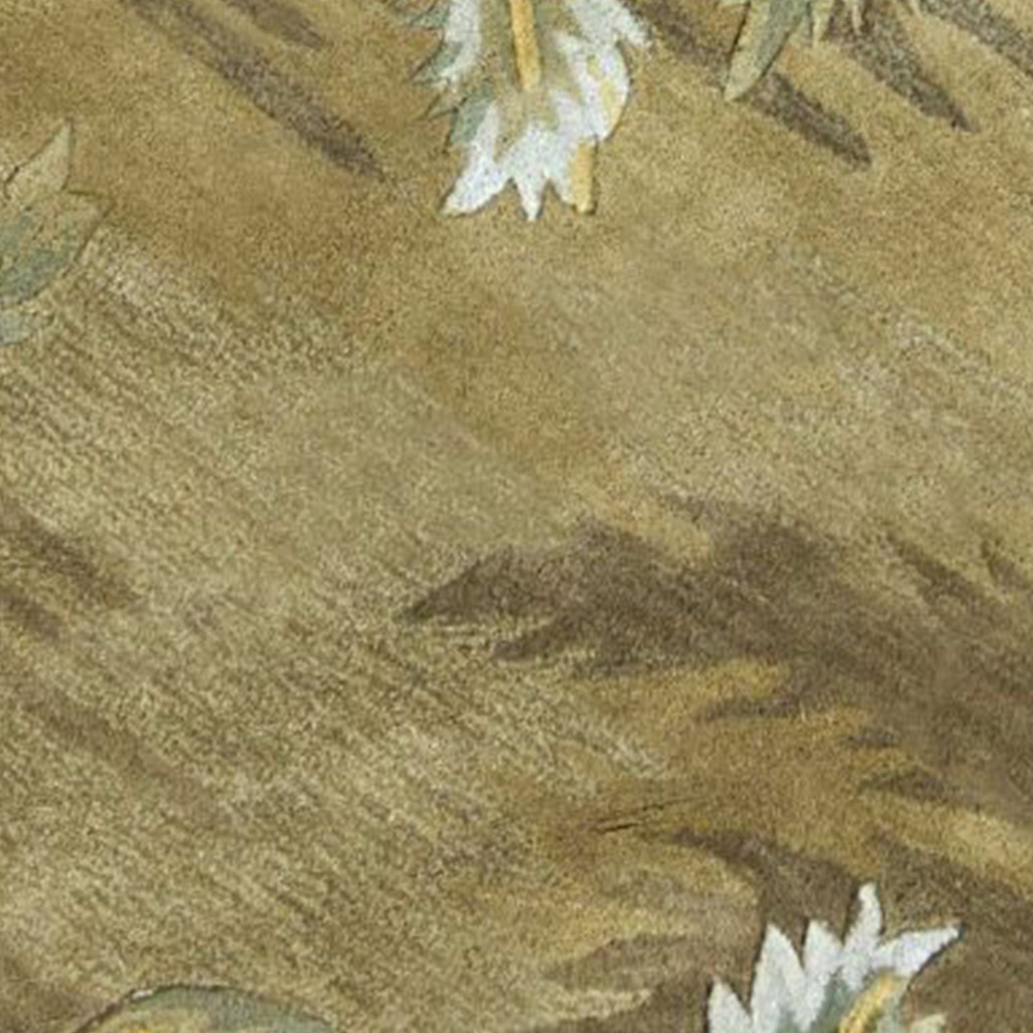 7' Round Wool Moss Area Rug