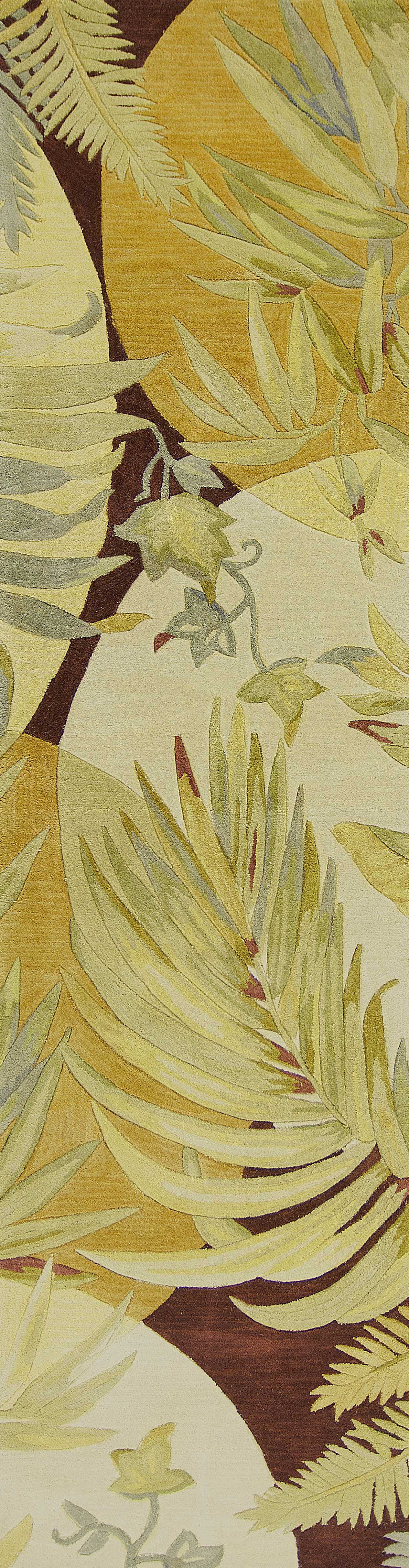 7' Round Wool Coral or Ivory  Area Rug