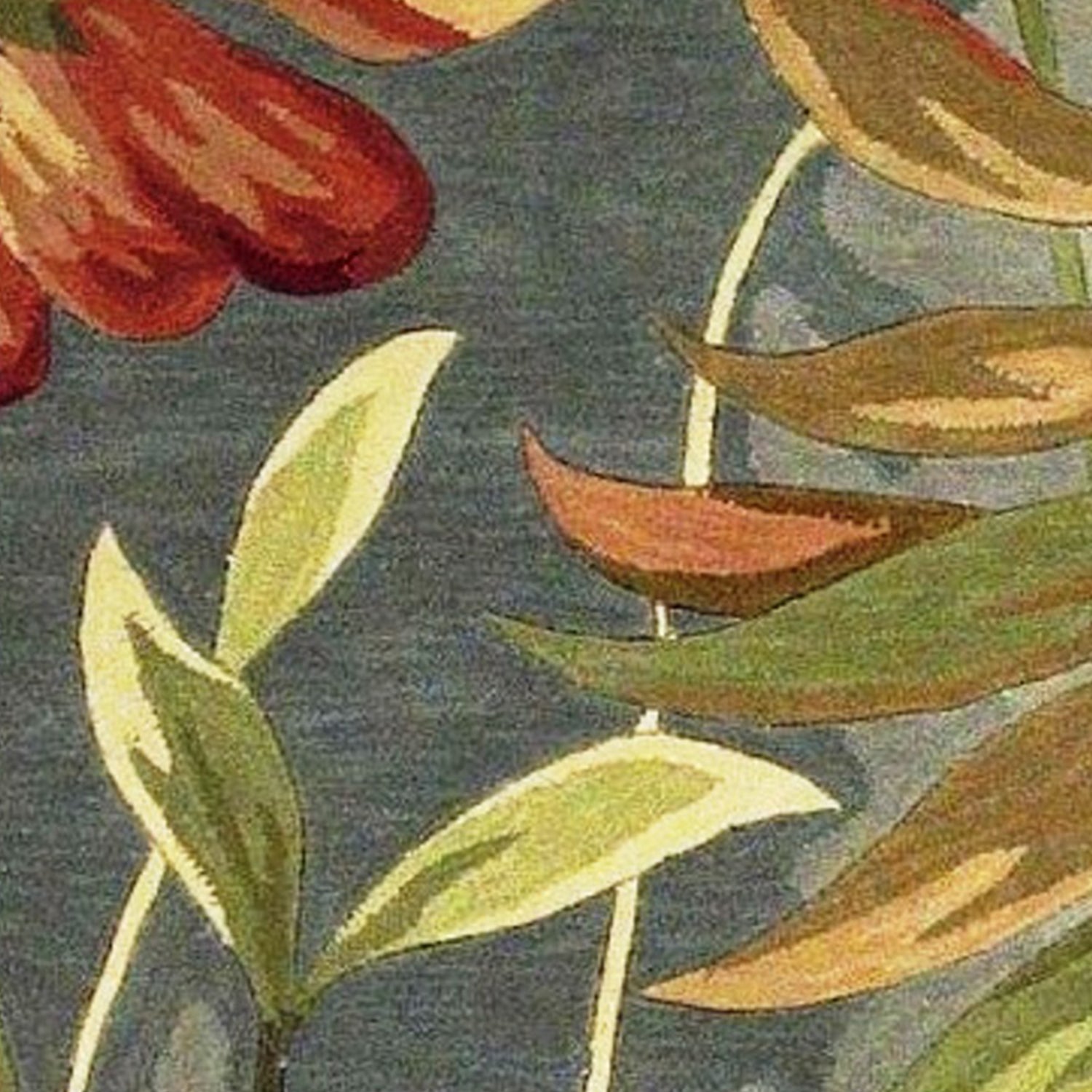 7' Round Wool Multicol or  Area Rug