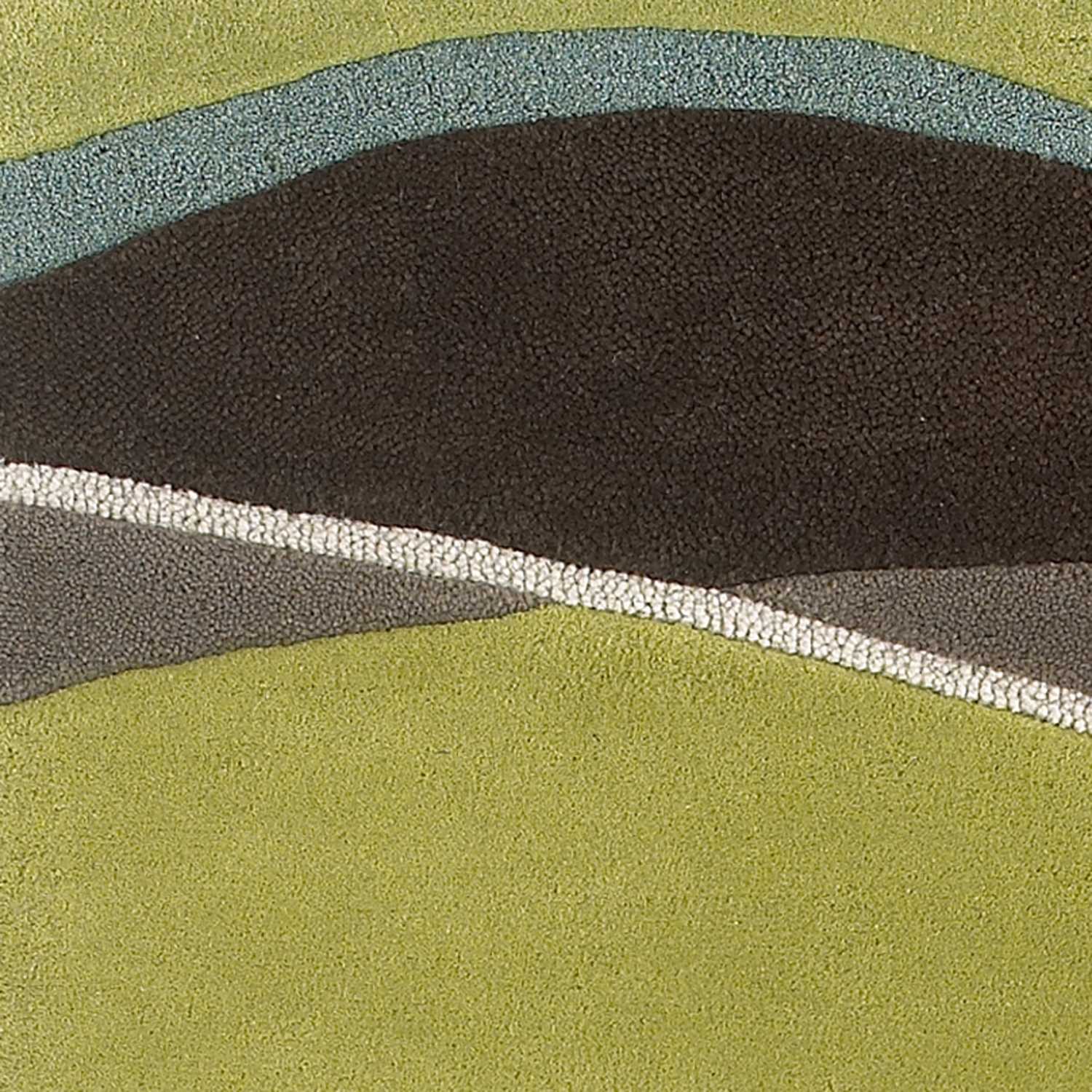 8' x 10' 6" Wool Lime or  Mocha Area Rug