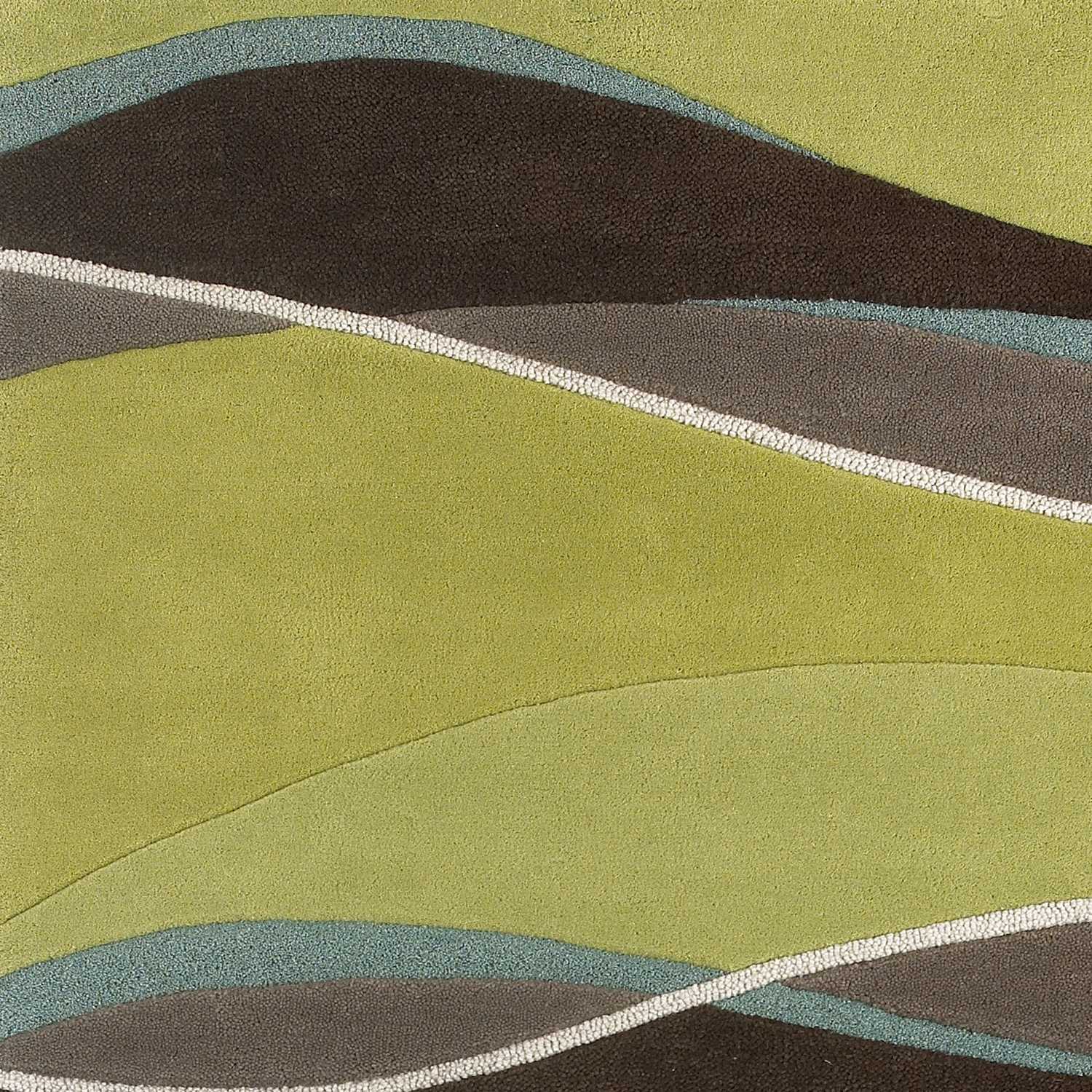 8' x 10' 6" Wool Lime or  Mocha Area Rug